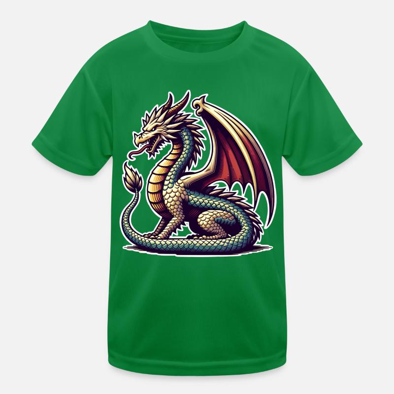 Drache Kinder Funktions-T-Shirt