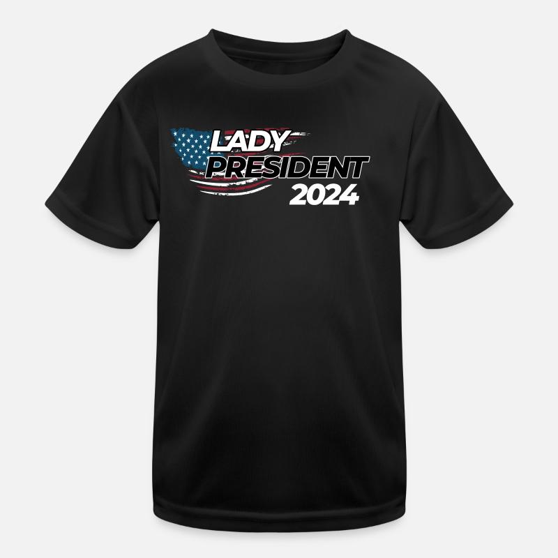 Lady President 2024: Kamala Harris for Change Kinder Funktions-T-Shirt
