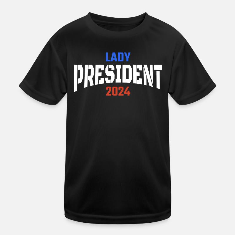 Lady President 2024: Back Kamala Harris 2024 Kinder Funktions-T-Shirt