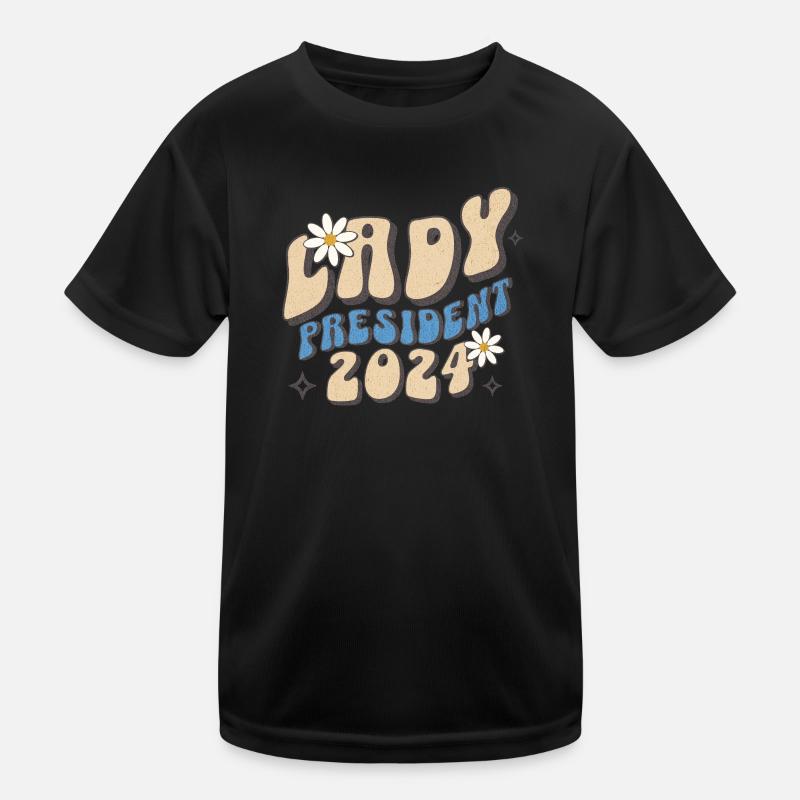 Lady President 2024: Kamala for Progress 2024 Kinder Funktions-T-Shirt