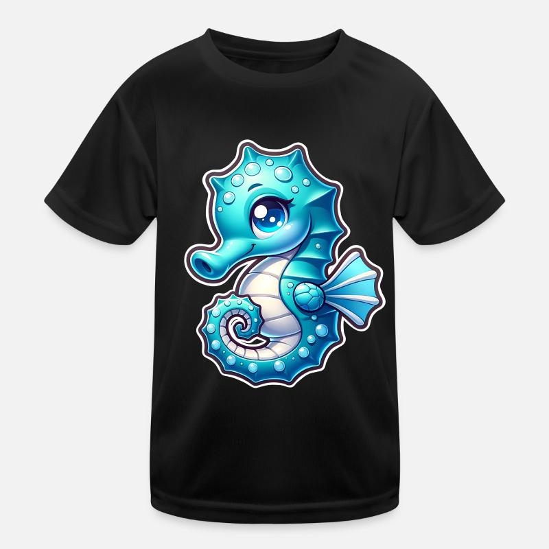 Seepferd Seepferdchen Kinder Funktions-T-Shirt