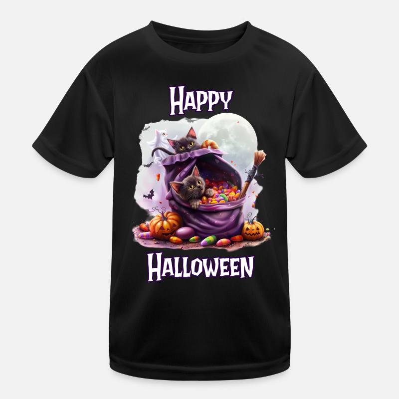 Halloween – Joyeux Halloween Chats noirs mignons T-shirt sport Enfant