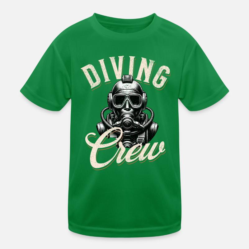 Tauchen Taucher Crew Team Kinder Funktions-T-Shirt