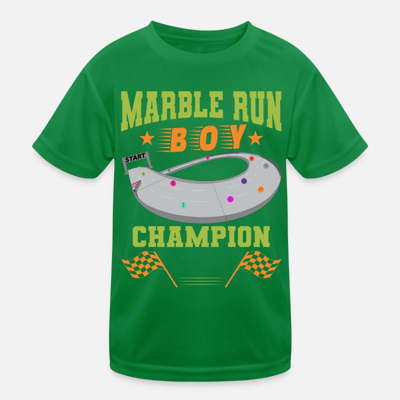 MARBLE RUN BOY Kids Functional T-Shirt