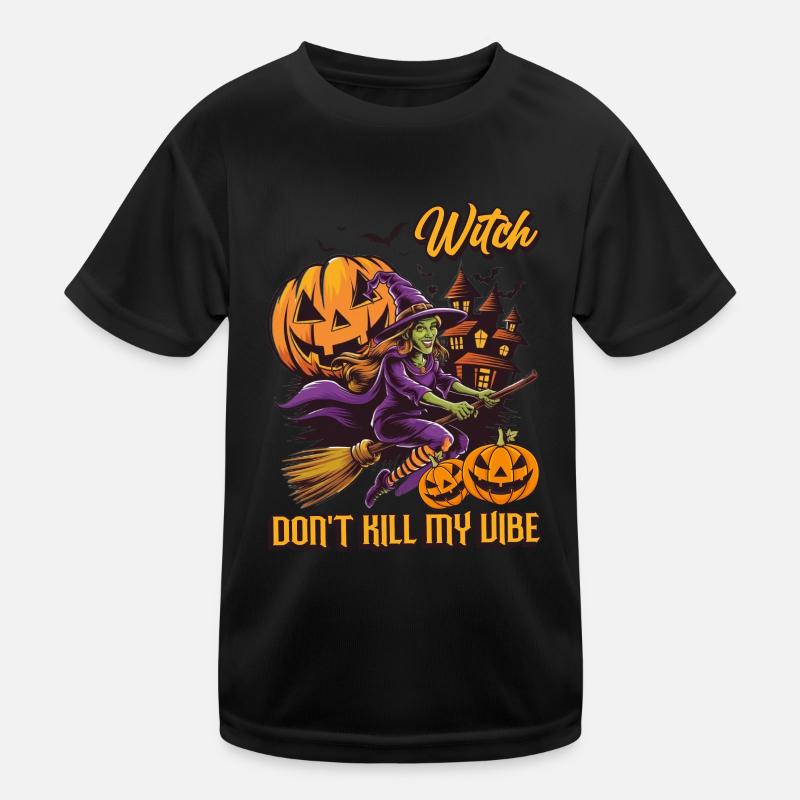 Naughty Witch Outfit Women's Halloween Kids Functional T-Shirt