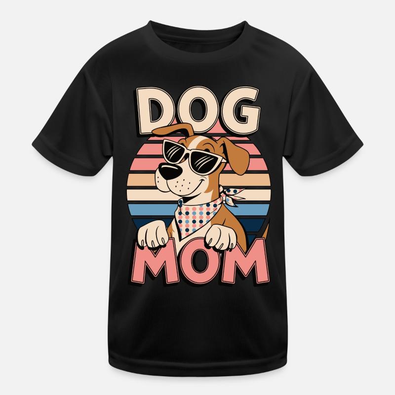 Rétro Chien Maman Aimant Chien Maman Desisign T-shirt sport Enfant