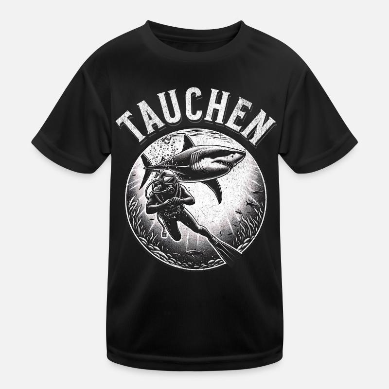 Tauchen Taucher Kinder Funktions-T-Shirt