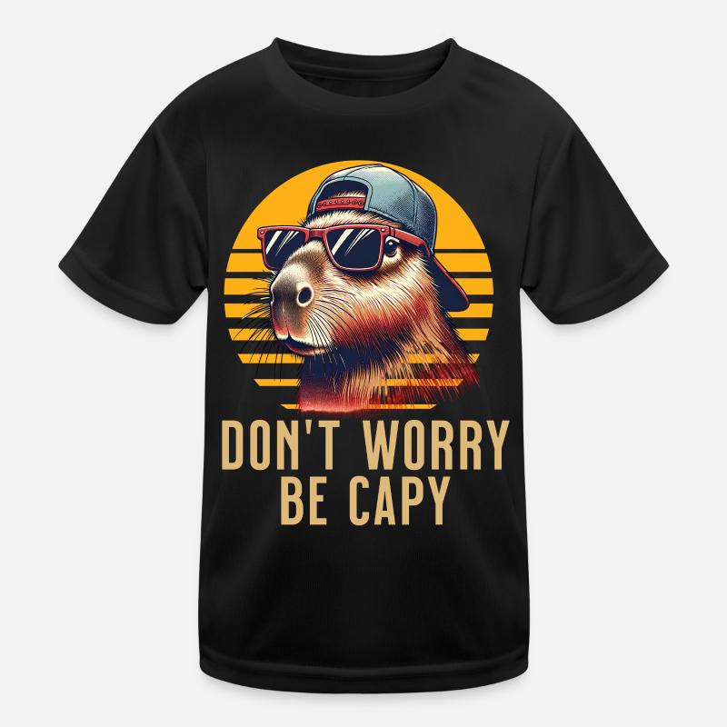 Capybara Kinder Funktions-T-Shirt