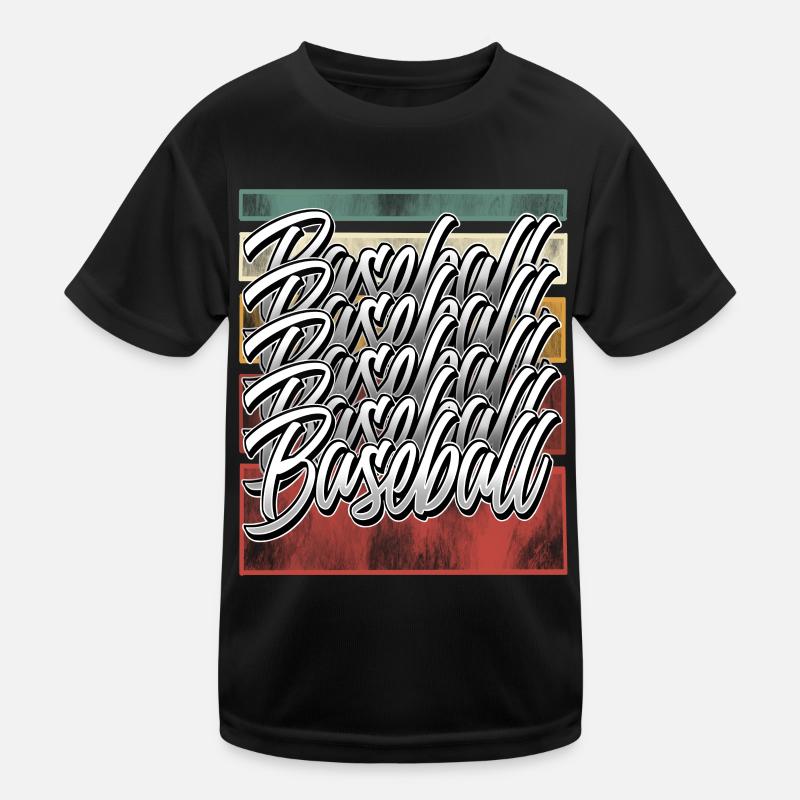 Baseball Kinder Funktions-T-Shirt