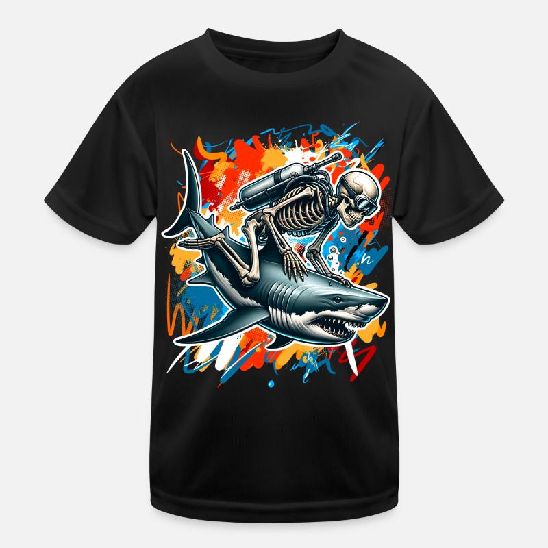 Tauchen Taucher Kinder Funktions-T-Shirt