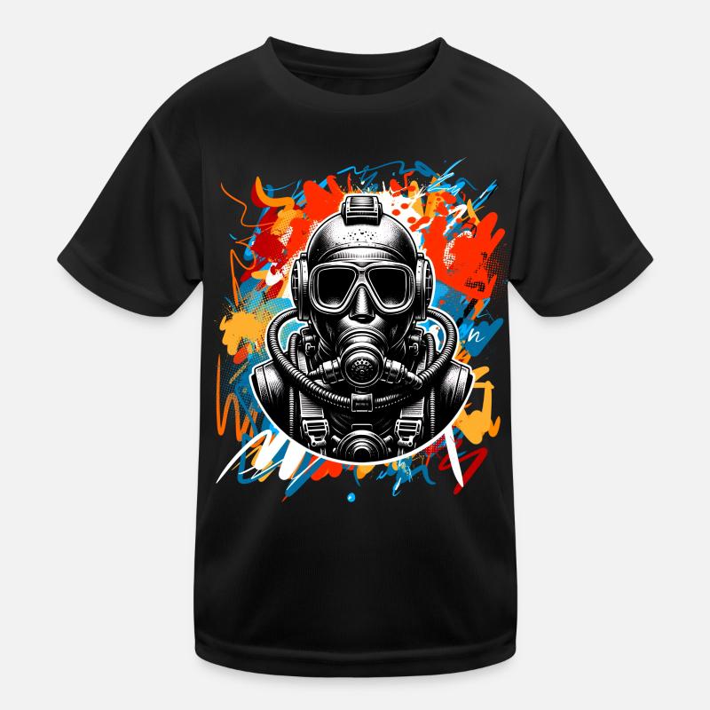 Diving Divers Kids Functional T-Shirt