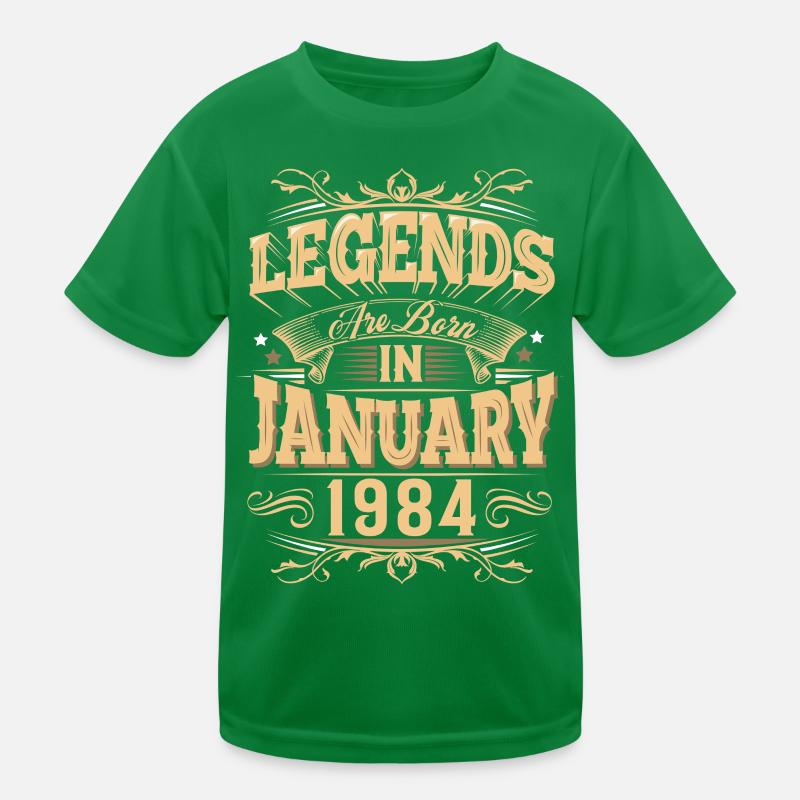 Januar 1984 Geburtstag Legende Kinder Funktions-T-Shirt