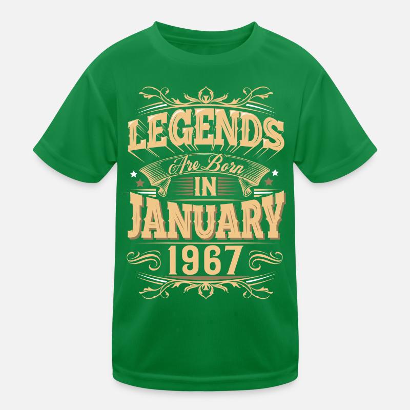Januar 1967 Geburtstag Legende Kinder Funktions-T-Shirt