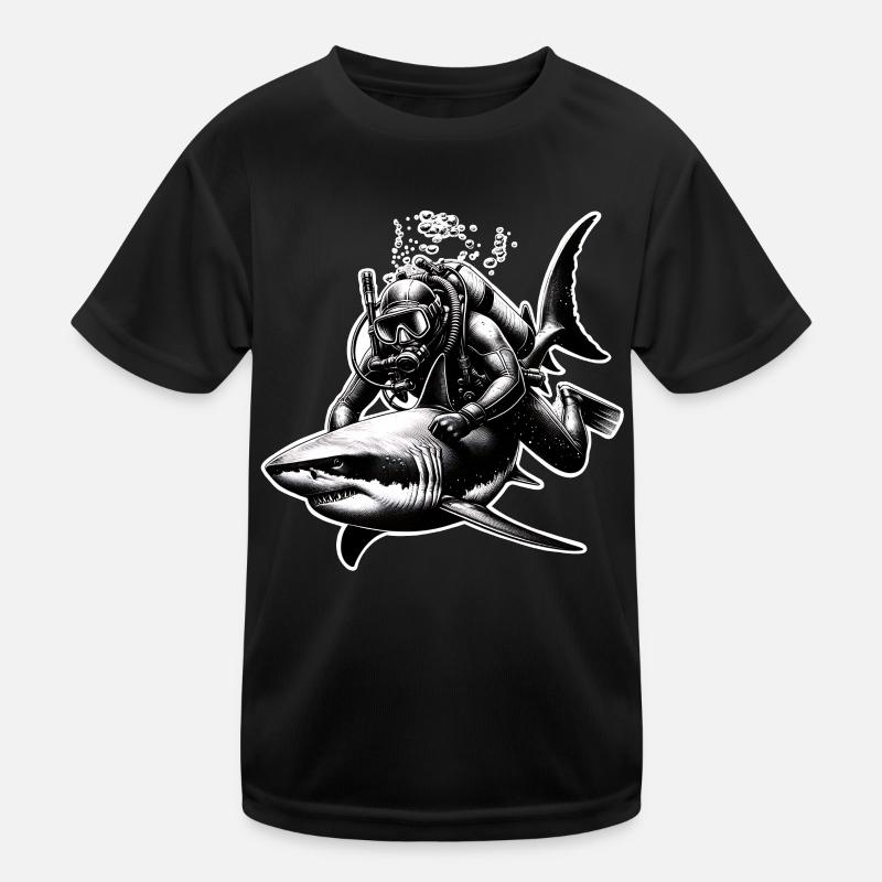 Tauchen Taucher Kinder Funktions-T-Shirt
