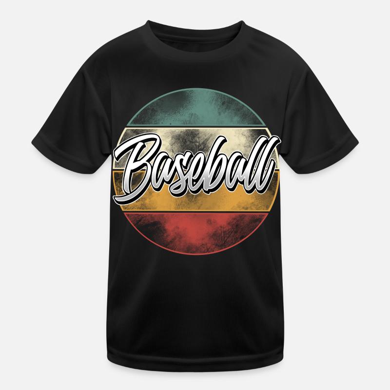 Baseball Kinder Funktions-T-Shirt
