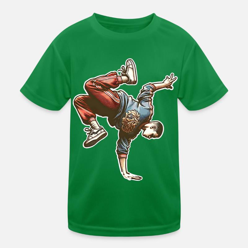 Breakdance Kinder Funktions-T-Shirt