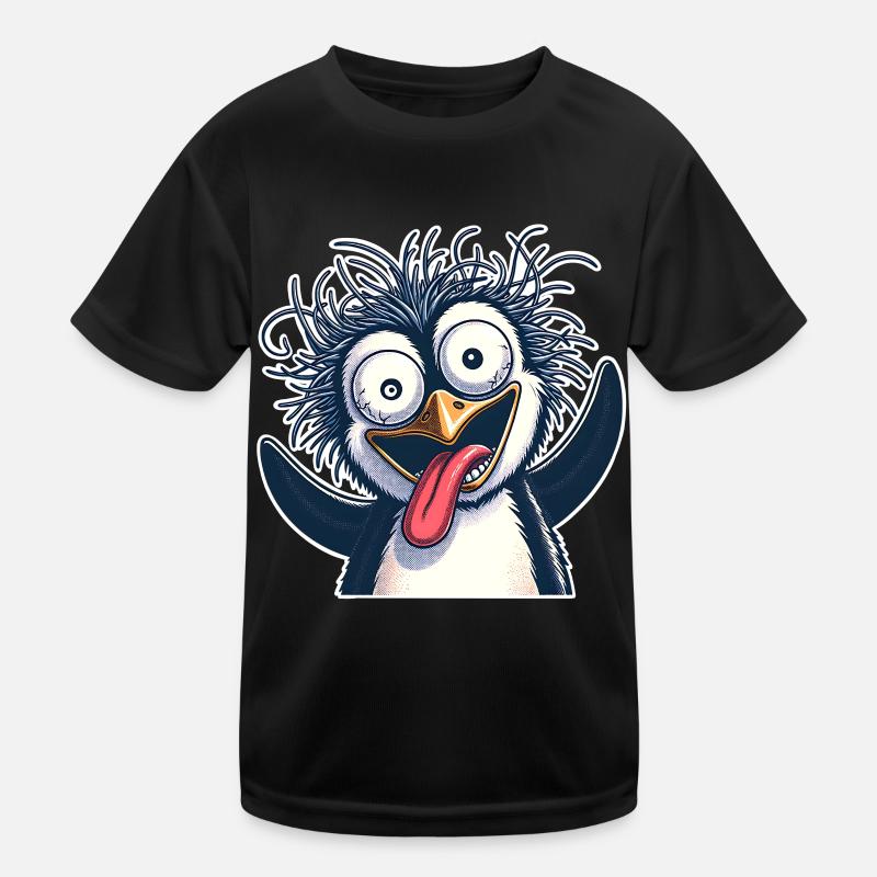 Pinguin Crazy Kinder Funktions-T-Shirt