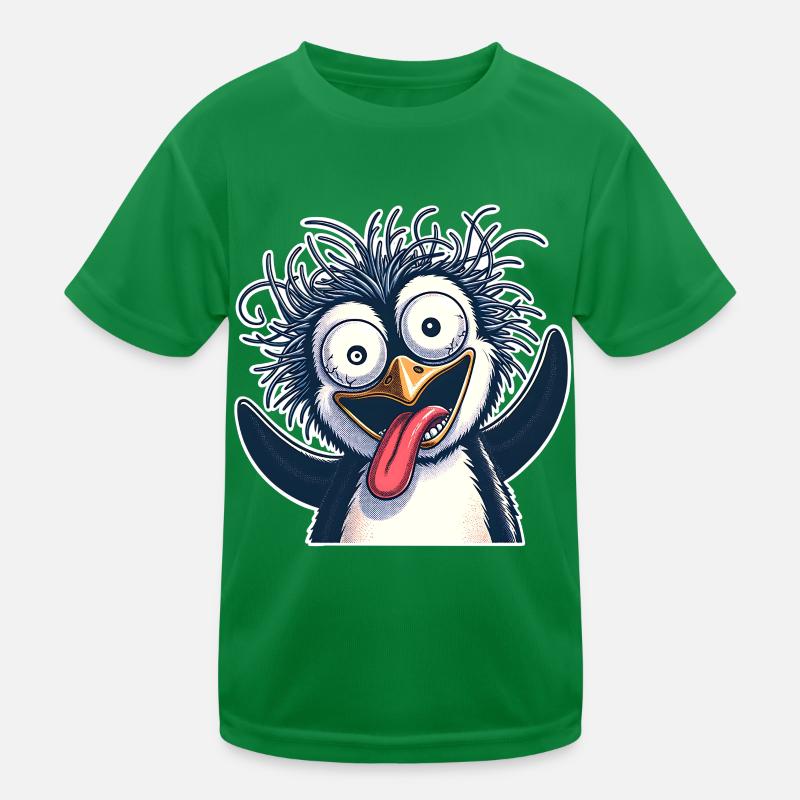 Pinguin Crazy Kinder Funktions-T-Shirt
