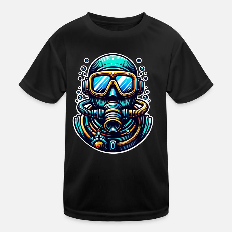 Tauchen Taucher Kinder Funktions-T-Shirt