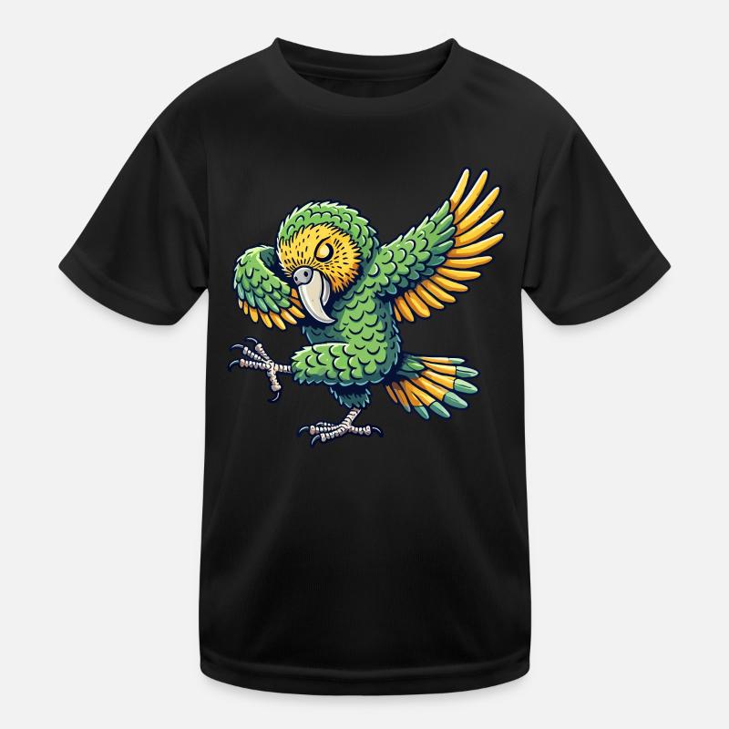 Kakapo, Papagei, Vogel, Dabbing Kinder Funktions-T-Shirt