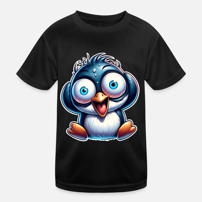 Pinguin Crazy Kinder Funktions-T-Shirt