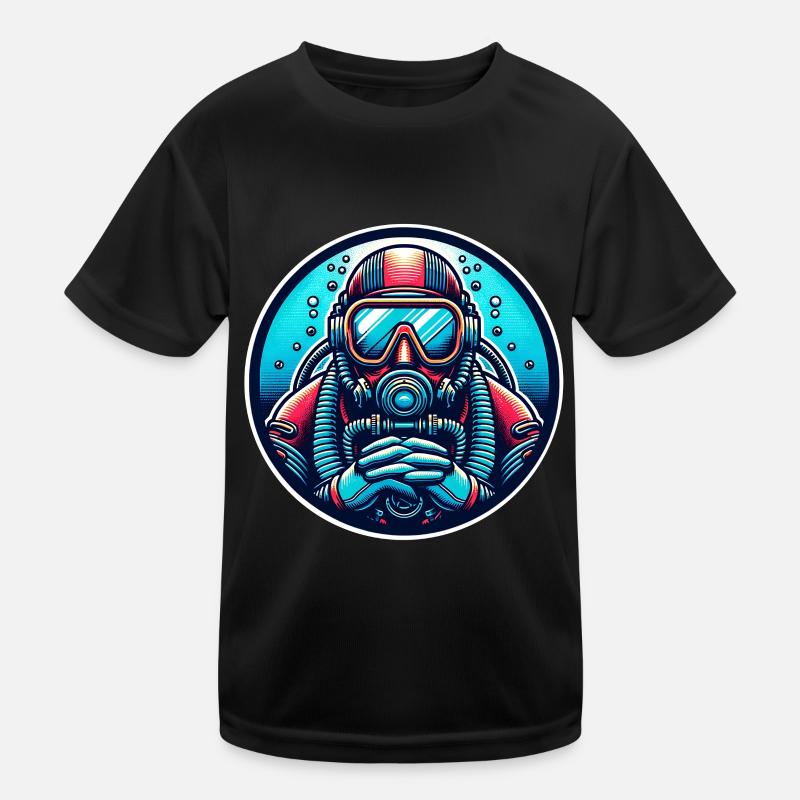 Tauchen Taucher Kinder Funktions-T-Shirt