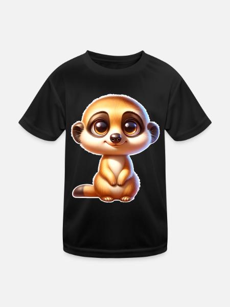 Suricate - T-shirt sport Enfant - noir - Devant