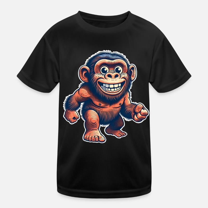 Neandertaler Kinder Funktions-T-Shirt
