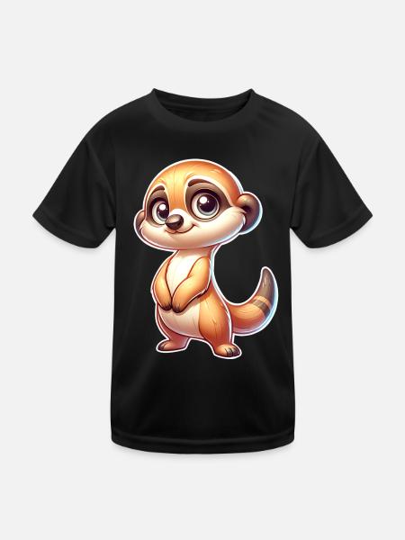Suricate - T-shirt sport Enfant - noir - Devant