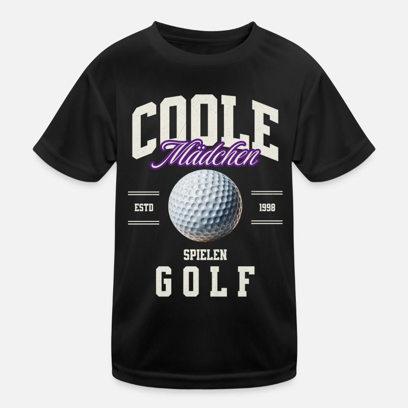 Golf Golferin Kinder Funktions-T-Shirt