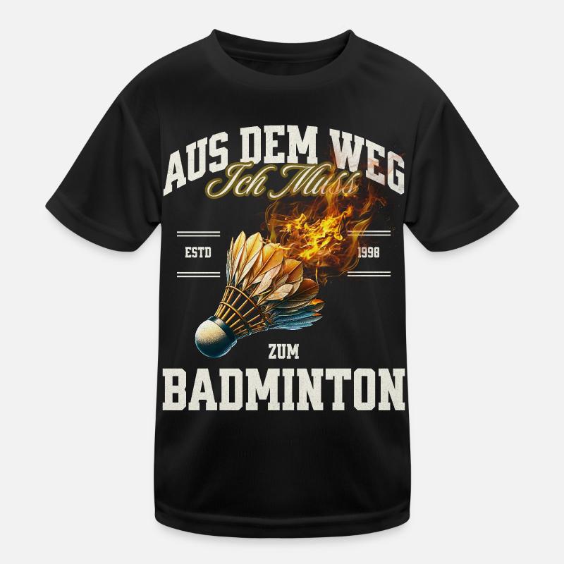 Badminton Kinder Funktions-T-Shirt