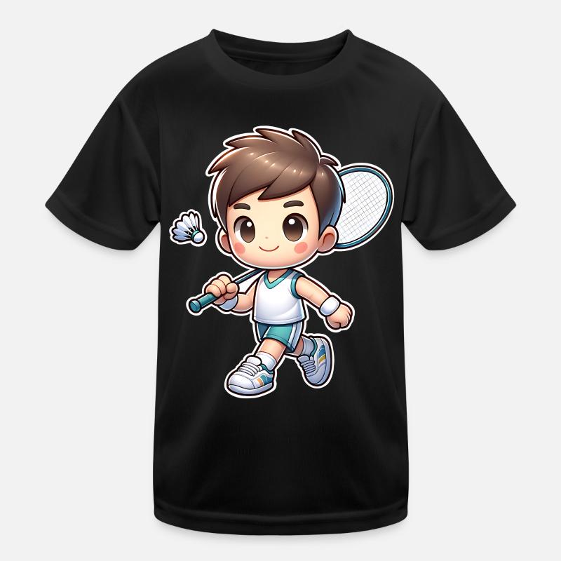 Badminton Kinder Funktions-T-Shirt
