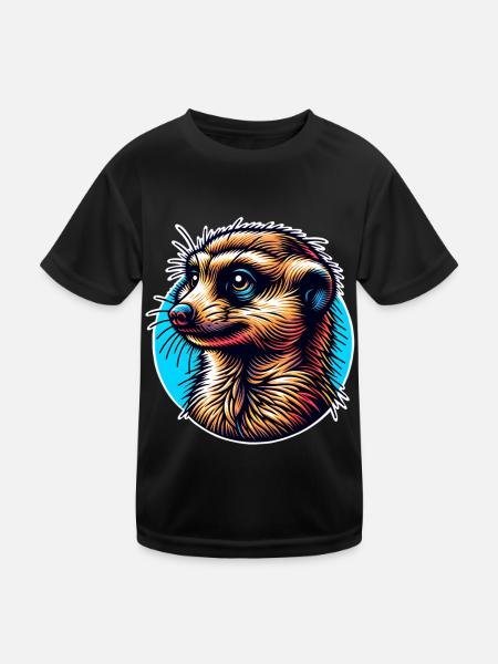 Suricate - T-shirt sport Enfant - noir - Devant
