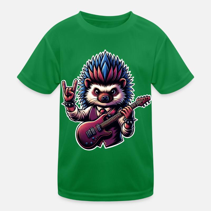 Igel Rock and Roll Gitarrist Kinder Funktions-T-Shirt