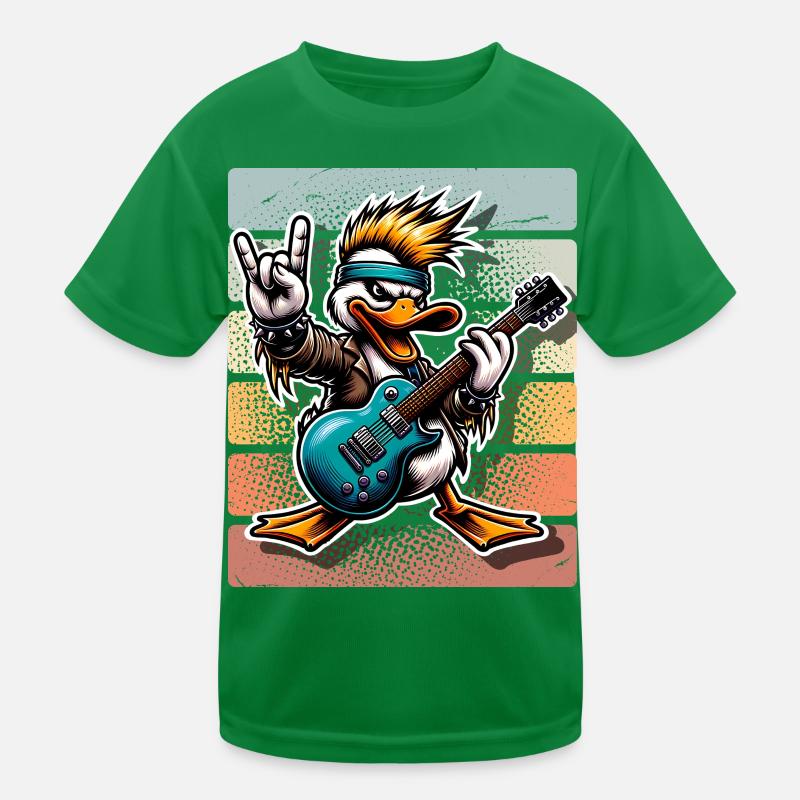 Duck Rock and Roll Guitariste T-shirt sport Enfant