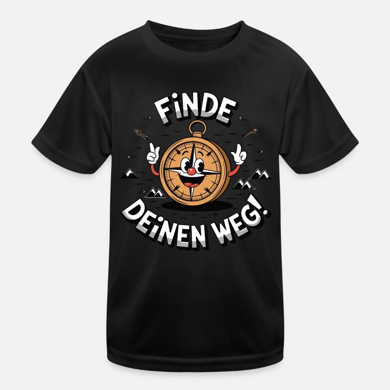 Finde deinen Weg Kinder Funktions-T-Shirt