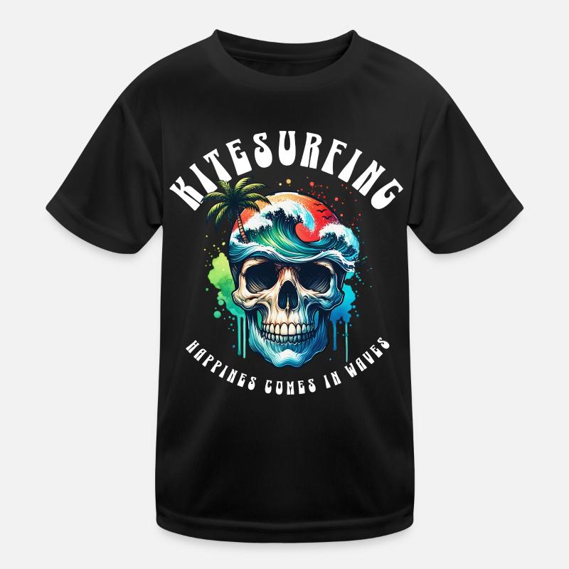 Kitesurfen Kitesurfer Kiteboard Kinder Funktions-T-Shirt