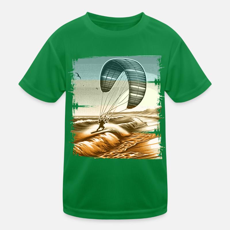 Kitesurf Kitesurfer Kiteboard T-shirt sport Enfant