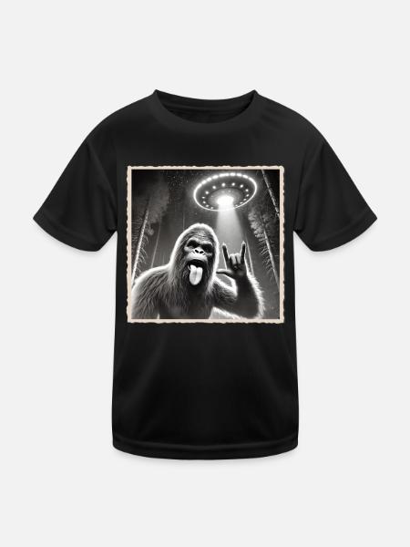 Rock, Rocker, Rock Musik, Heavy Metal, Rock Hand - Kinder Funktions-T-Shirt - Schwarz - Vorne