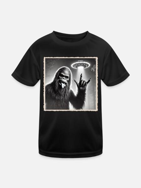 Rock, Rocker, Rock Musik, Heavy Metal, Rock Hand - Kinder Funktions-T-Shirt - Schwarz - Vorne