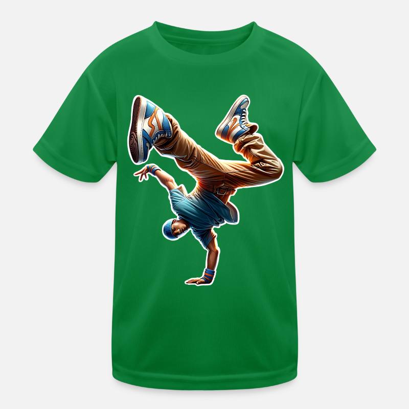 Breakdance Kinder Funktions-T-Shirt