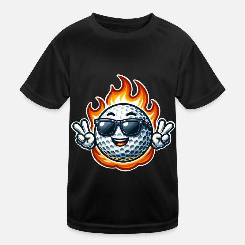 Golf Fireball Kids Functional T-Shirt