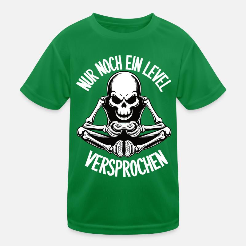 Nur noch ein Level – Versprochen! (Skelett) Kinder Funktions-T-Shirt