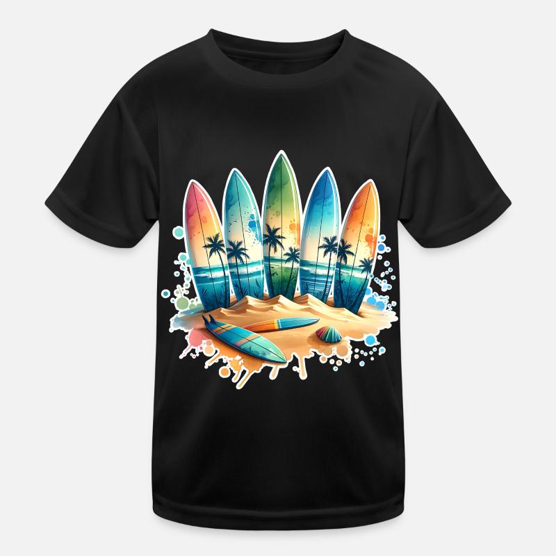 Surfen Surfer Kinder Funktions-T-Shirt