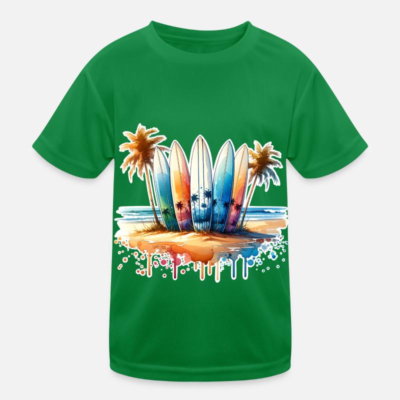 Surfeurs T-shirt sport Enfant