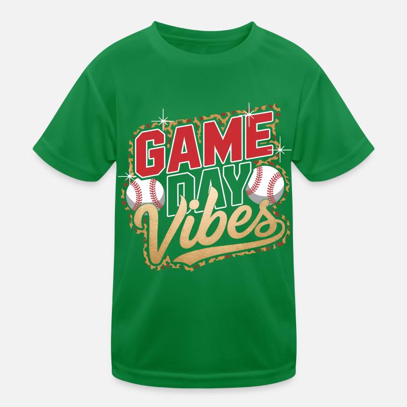 Baseball Kinder Funktions-T-Shirt