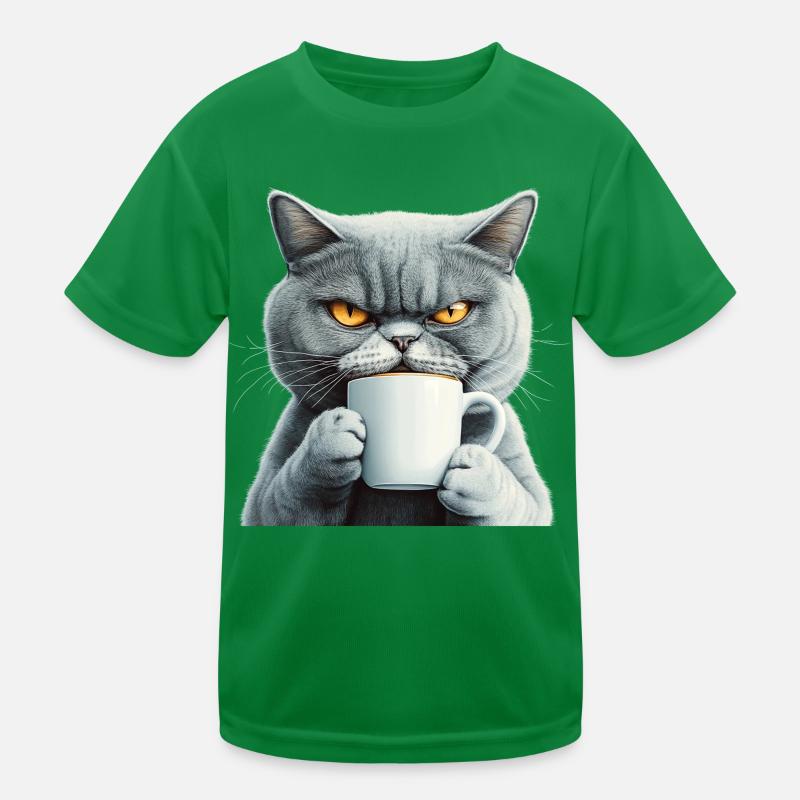 Realistic: with coffee Kids Functional T-Shirt