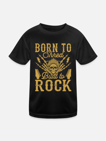 Rock And Roll - Kids Functional T-Shirt - black - Front