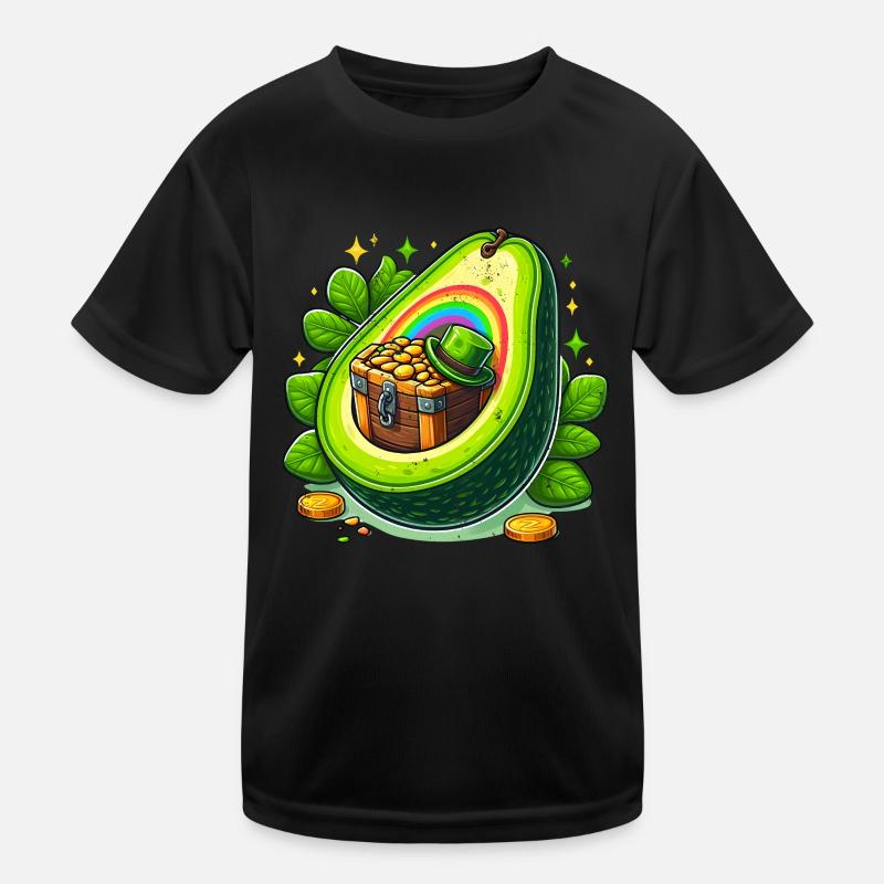 Avocado St. Patrick's Day Kids Functional T-Shirt
