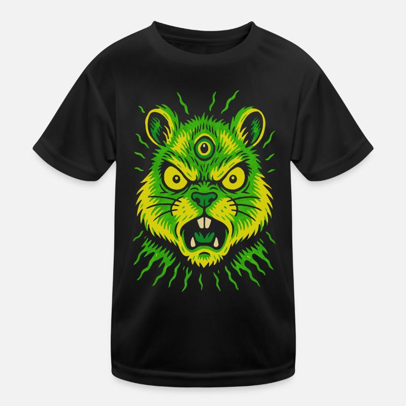 Psycho-Nager mit drittem Auge Neon Kinder Funktions-T-Shirt